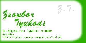 zsombor tyukodi business card